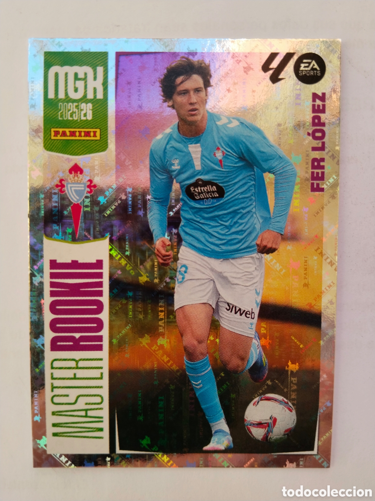 Cromos de F&uacute;tbol: Megacracks 2025-26 n&deg; 411 Fer L&oacute;pez - Celta de Vigo ( master rookie )