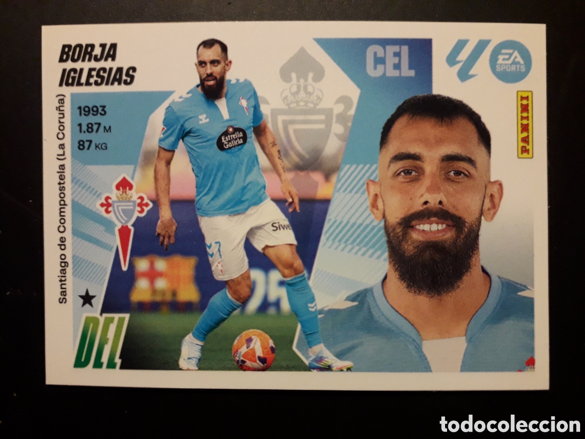 Cromos de F&uacute;tbol: BORJA IGLESIAS CELTA DE VIGO N&deg; 19 ED ESTE 2025 2026 25 26 SIN PEGAR PEDIDO M&Iacute;NIMO 3&euro;