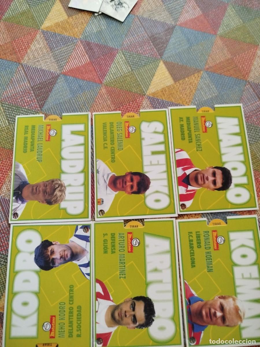 Cromos de F&uacute;tbol: Lote de 6 Fichas de futbol Matutano