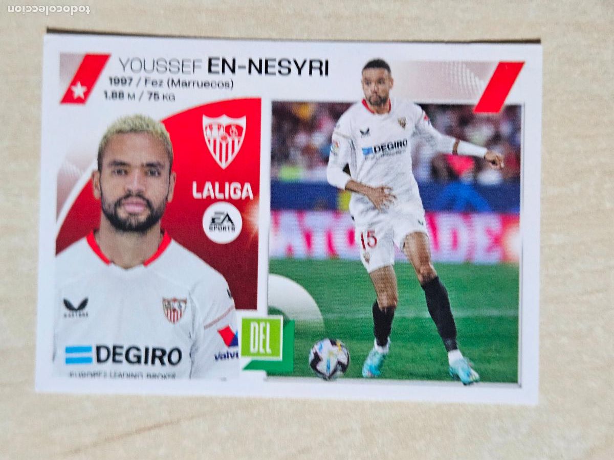 Cromos de F&uacute;tbol: 20 EN-NESYRI - CROMO - ESTE 2023 2024 - 23 24 - CROMO SIN PEGAR - SEVILLA