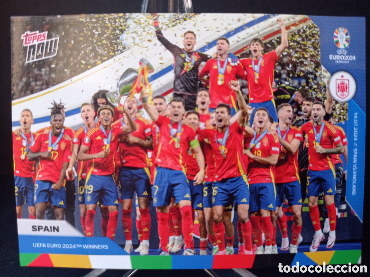 Cromos de F&uacute;tbol: LAMINE YAMAL ESPA&Ntilde;A EURO 2024 WINNERS TOPPS NOW