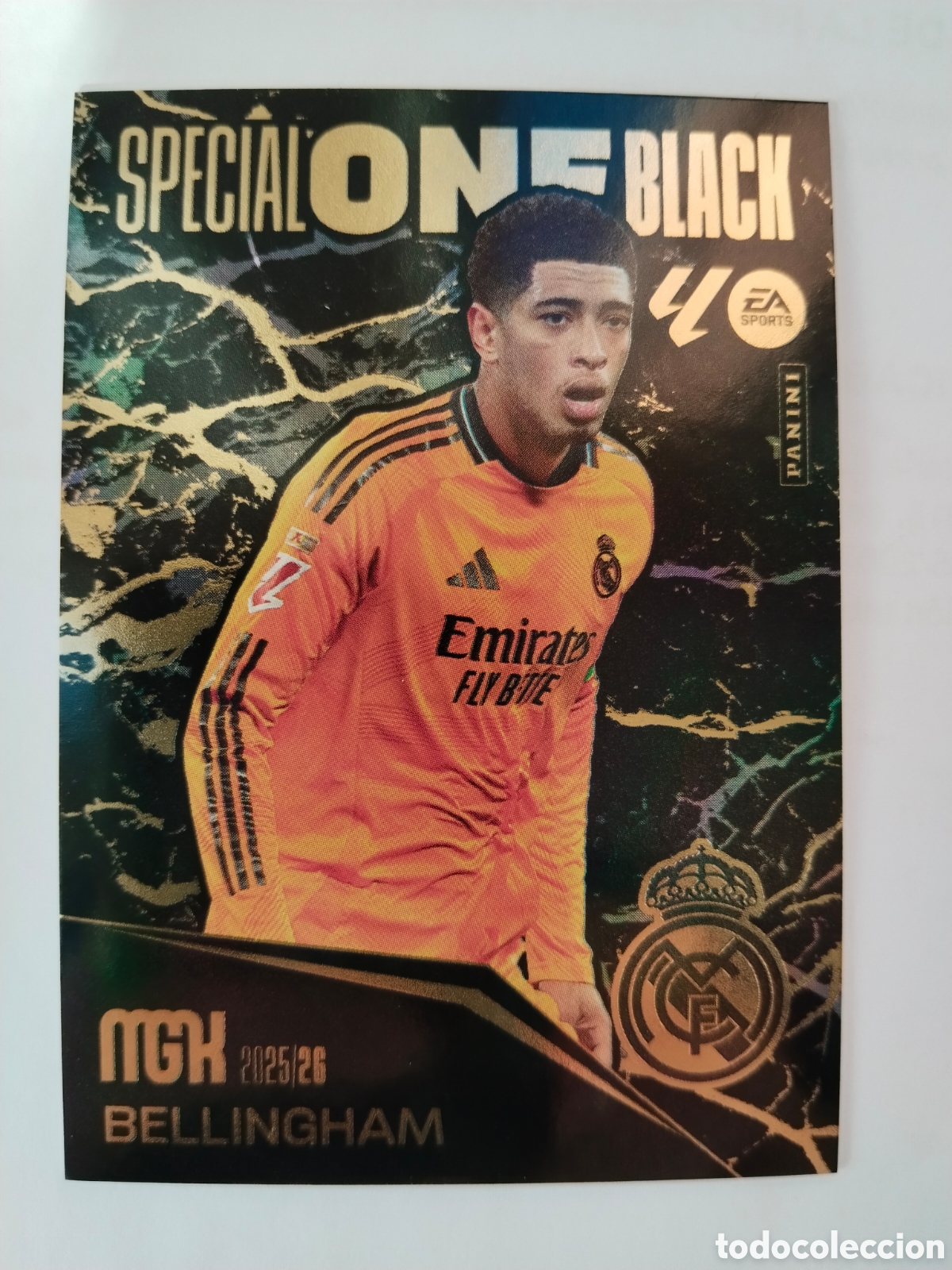 Cromos de f&uacute;tbol: Megacracks 2025-26 Bellingham - Real Madrid ( special one black )