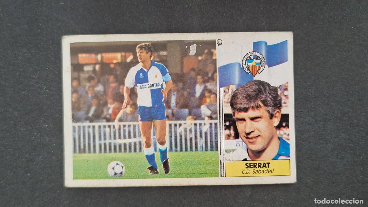 Cromos de F&uacute;tbol: L2 SERRAT C. D. SABADELL LIGA ESTE 1986 1987 86 87 SIN PEGAR NUNCA PEGADO