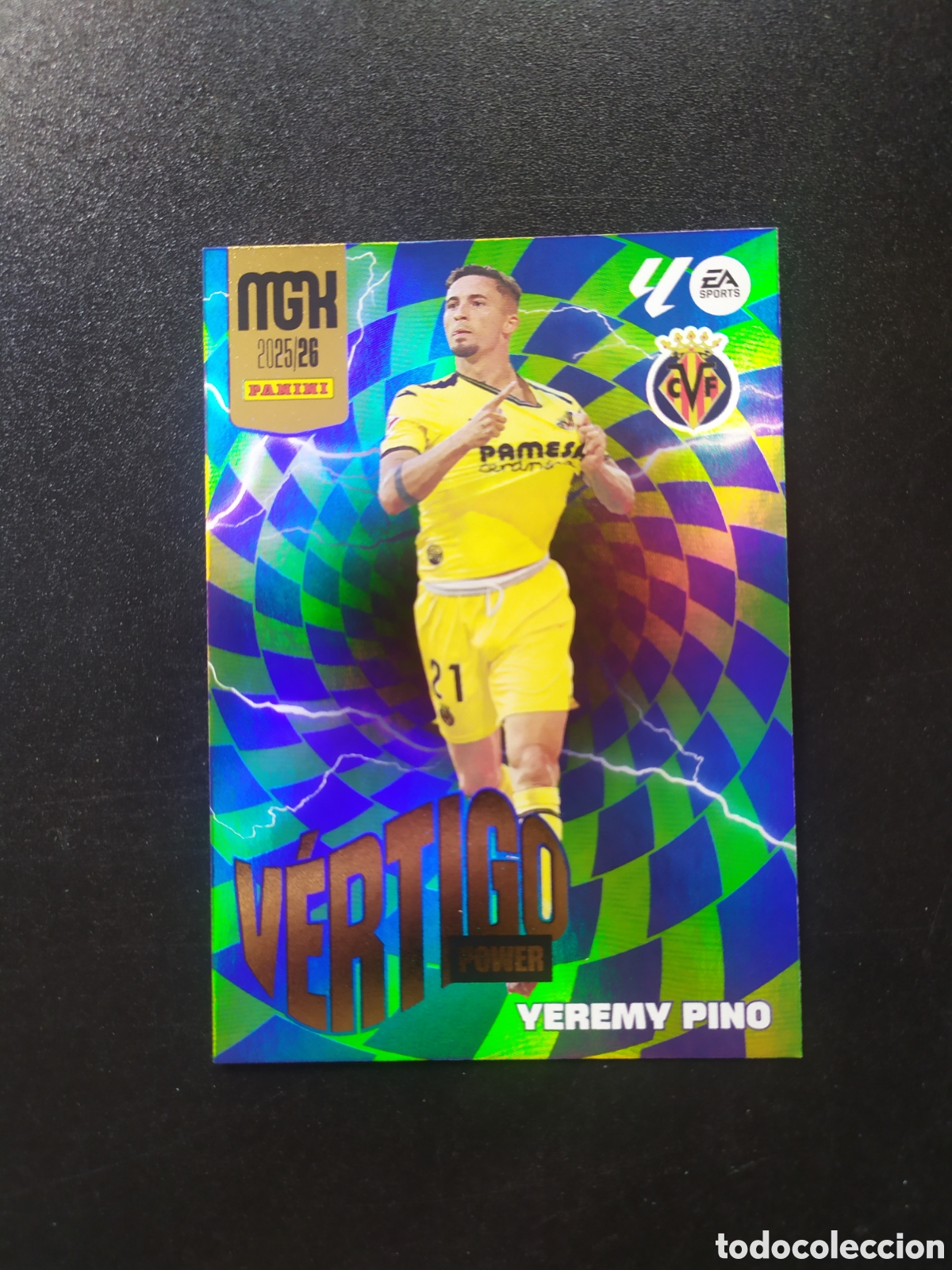 Fu&szlig;ball-Sticker: Megacracks 2025 2026 25 26 panini Yeremy Pino vertigo power n&deg; P 387 Villarreal