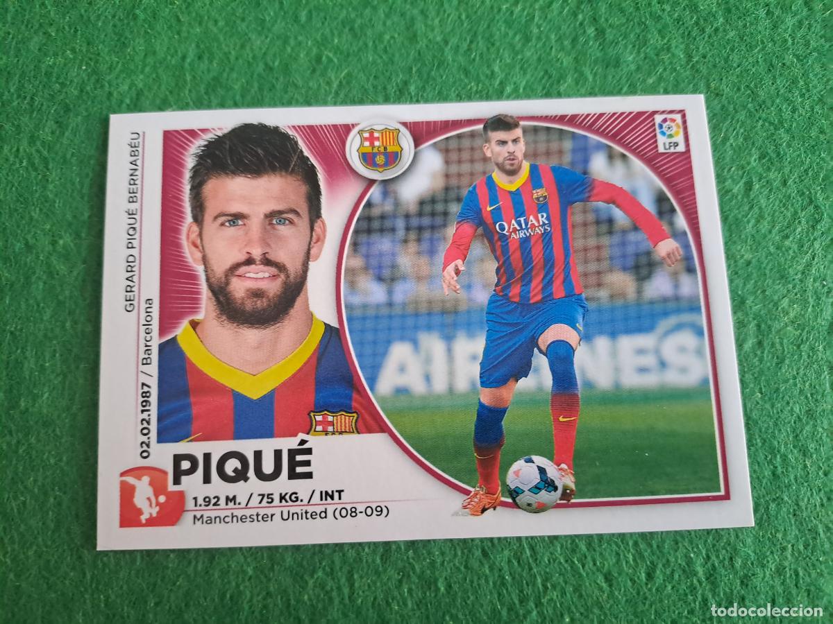 Cartes &agrave; collectionner de Football: PIQUE FC BARCELONA liga este 2014/2015 14/15 nuevo sin pegar
