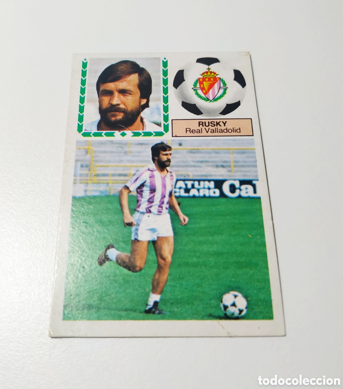 Cromos de F&uacute;tbol: Rusky, baja del Valladolid 83/84,.despegado