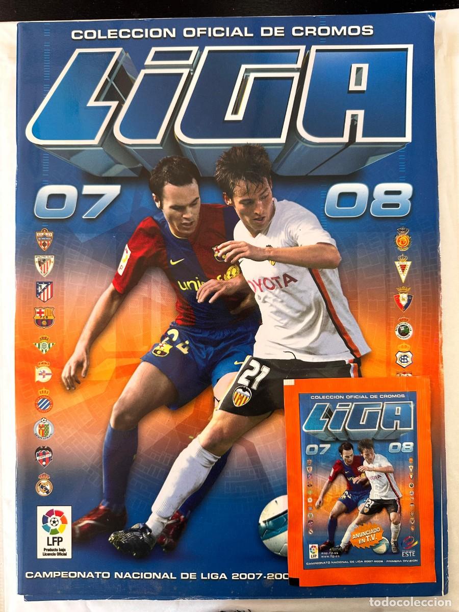 Cromos de f&uacute;tbol: Coleccion Completa sin pegar Liga Este 2007 -08 Album Plancha +Sobre +Mercado de Invierno