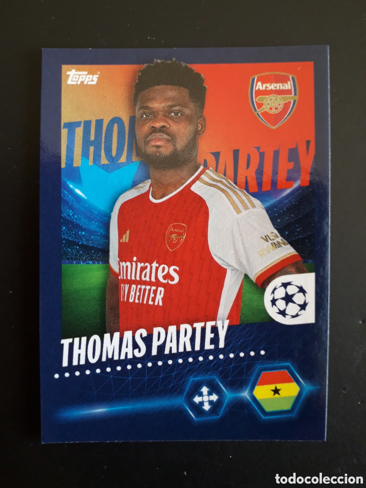 Fu&szlig;ball-Sticker: THOMAS PARTEY ARSENAL N&deg; 56 UEFA CHAMPIONS LEAGUE SEASON TOPPS 23 24 2023 2024 PEDIDO M&Iacute;NIMO 3&euro;