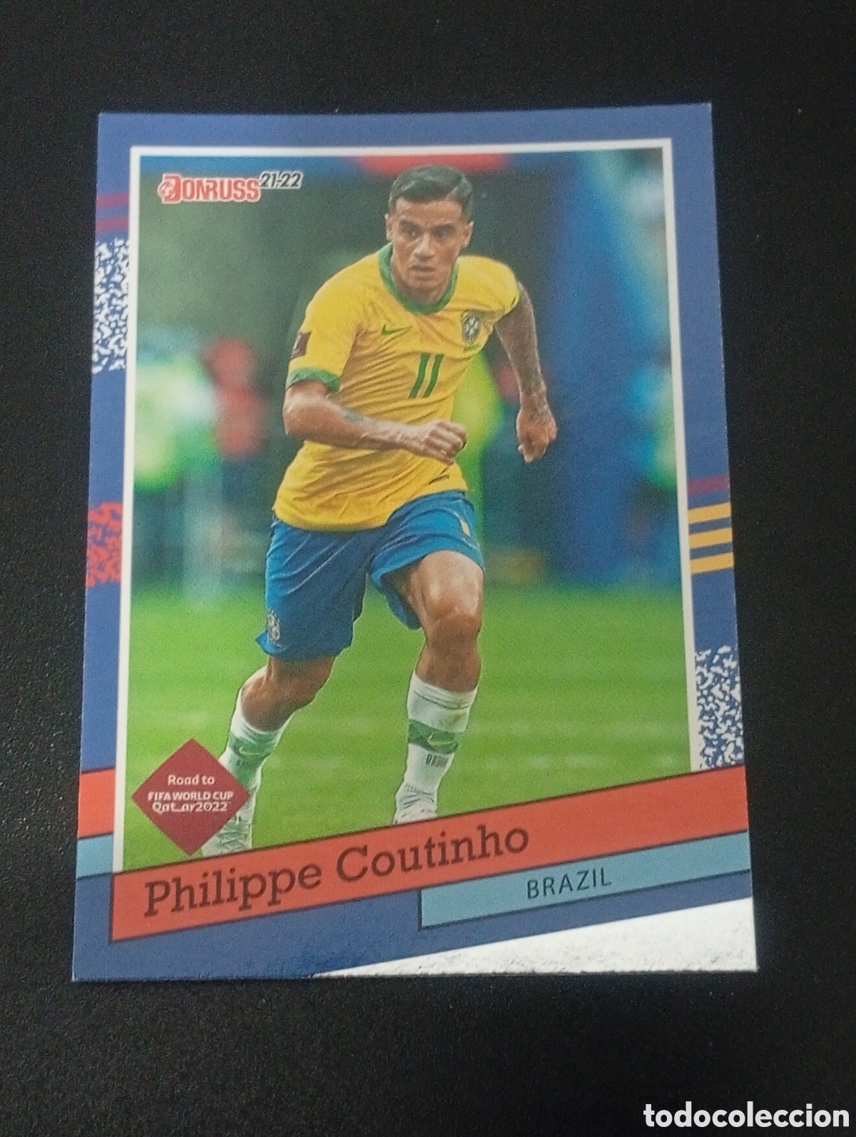 Fu&szlig;ball-Sticker: 5 COUTINHO BRASIL ROAD TO QATAR DONRUSS 2021 2022 21 22 CROMOS CARDS PANINI MEGACRACKS TOPPS MATCH