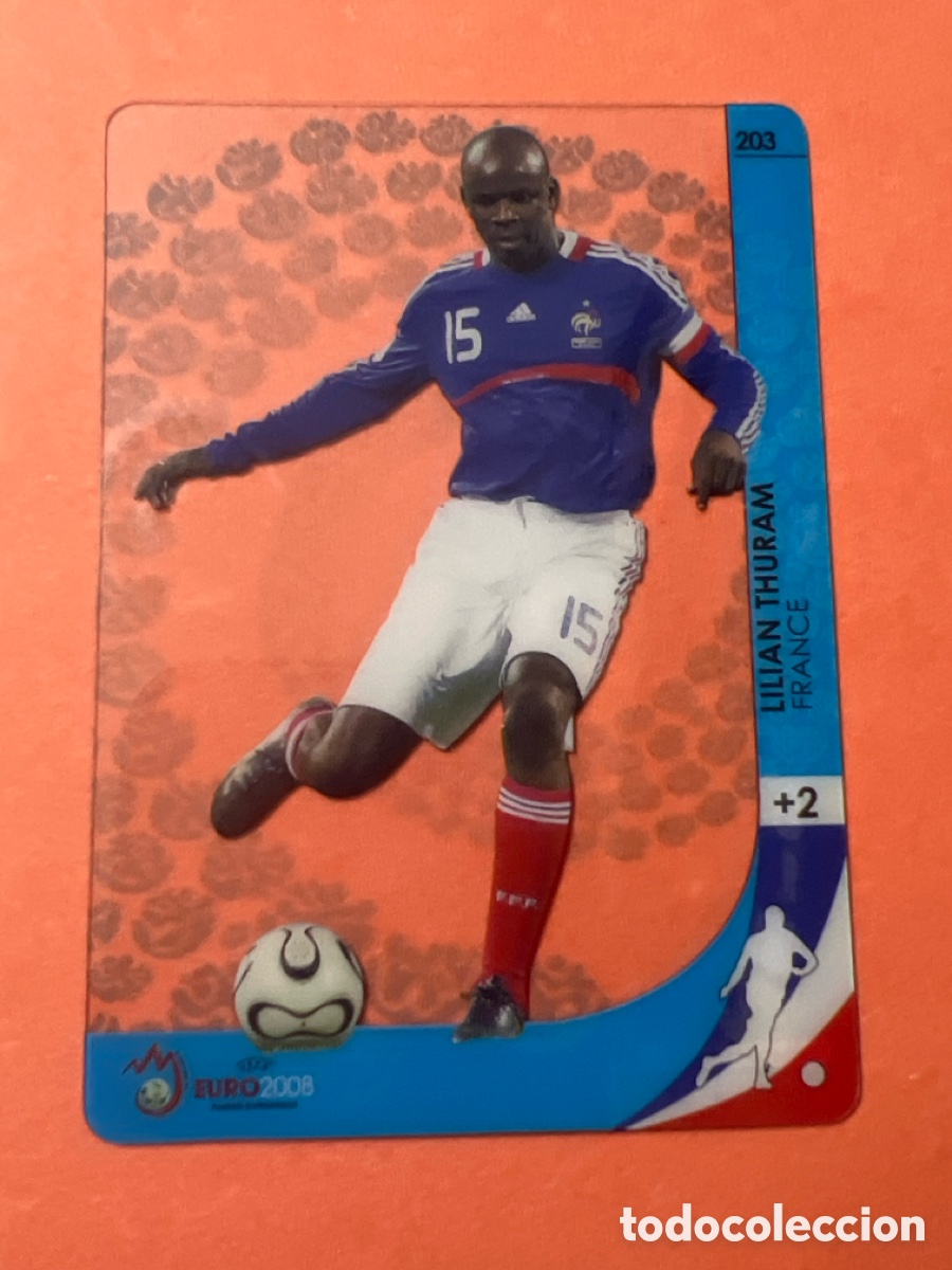 Cromos de F&uacute;tbol: E1230. 203 LILIAN THURAM FRANCIA ULTRA CARD EURO 2008 TRADING CARD GAME UEFA PANINI