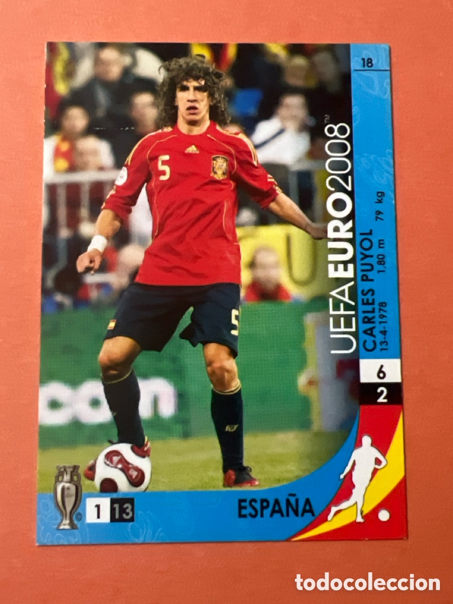 Fu&szlig;ball-Sticker: E1234. 18 PUYOL ESPA&Ntilde;A PANINI TRADING CARD EURO 2008 EUROCOPA 08 CROMO FUTBOL