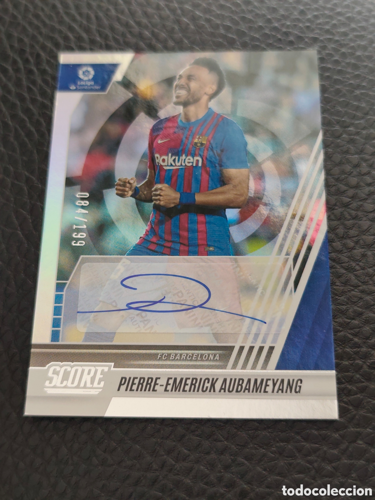 Cromos de F&uacute;tbol: SIGNATURES 084/199 AUBAMEYANG FC BARCELONA SCORE LA LIGA 2022 2023 #1