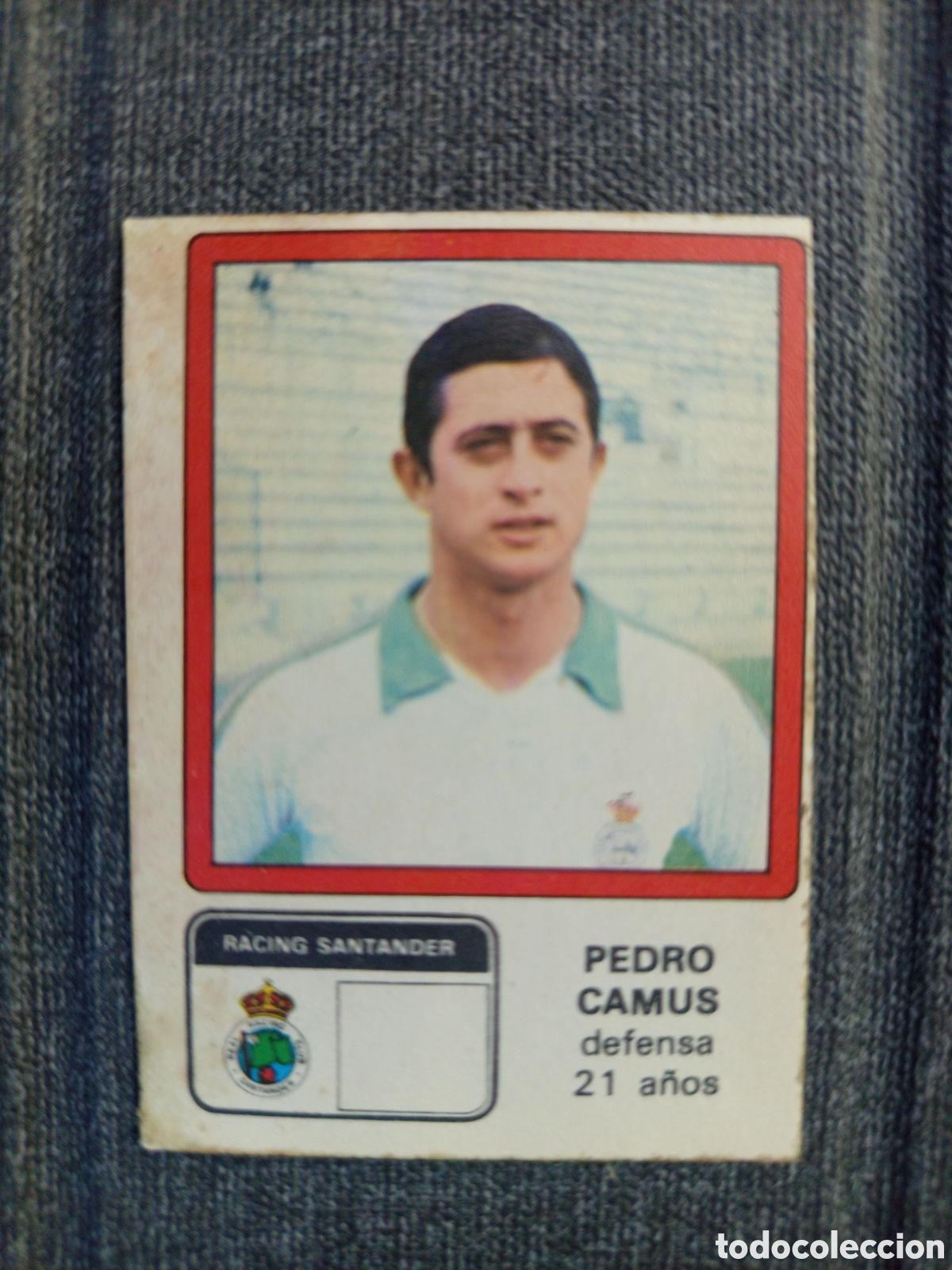 Figurine di Calcio: ❇️ CROMO CAMUS RACING DE SANTANDER 210 1976 1977 76 77 VULCANO RECUPERADO DE &Aacute;LBUM ❇️