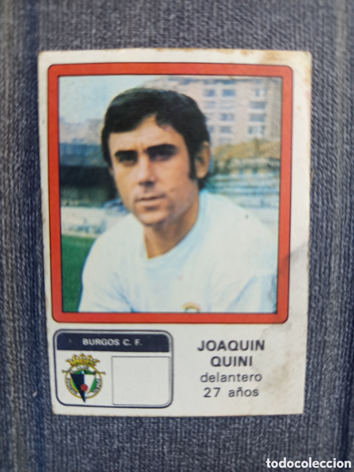 Cromos de F&uacute;tbol: ❇️ CROMO QUINI BURGOS 82 1976 1977 76 77 VULCANO RECUPERADO DE &Aacute;LBUM ❇️
