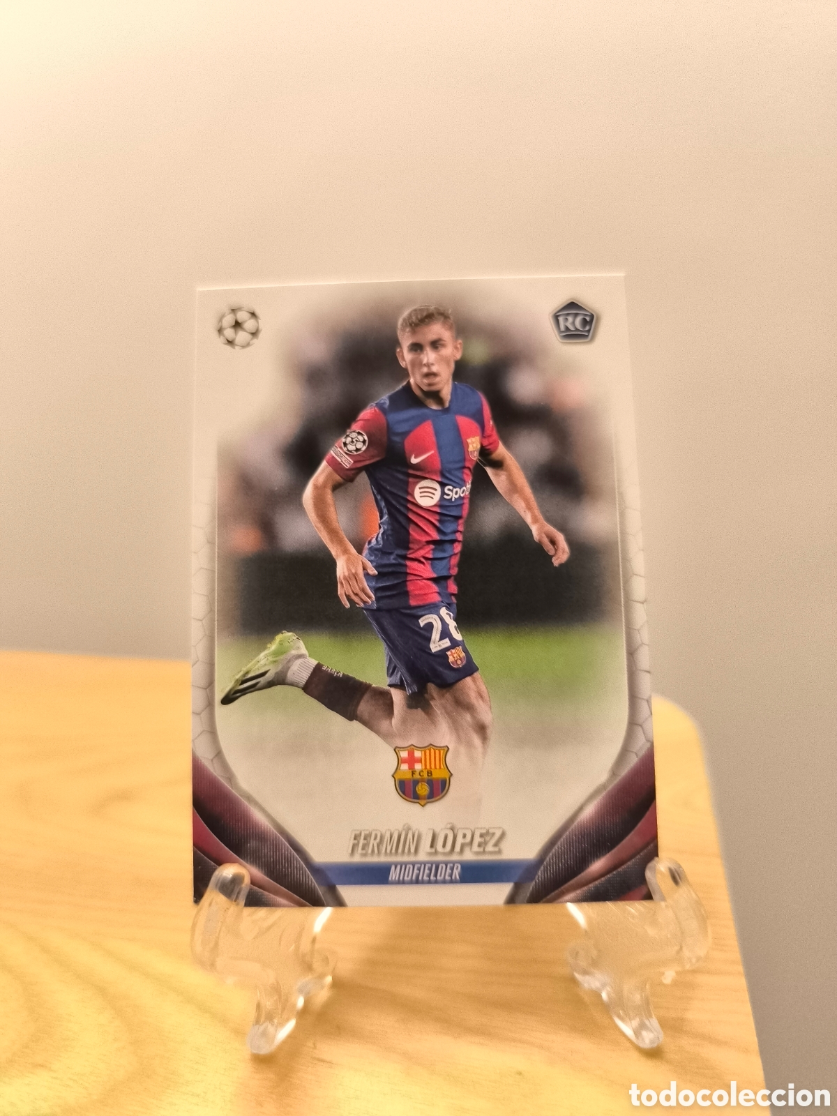 Cromos de F&uacute;tbol: Ferm&iacute;n L&oacute;pez rookie card Topps Barcelona n&deg;38