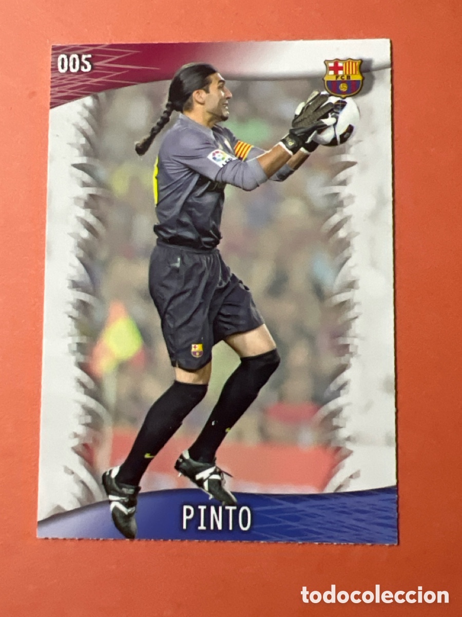 Figurine di Calcio: C1316. 005 5 Pinto, FC Barcelona, Mundicromo Sport Fichas Quiz de la Liga 2014