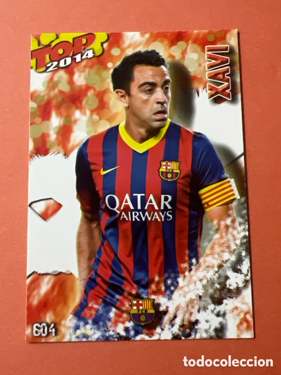 Cromos de Futebol: E1326. 604 XAVI F&Uacute;TBOL CLUB BARCELONA 2013 2014 13 14 CROMOS CARDS TCG MUNDICROMO - ROJO LISO