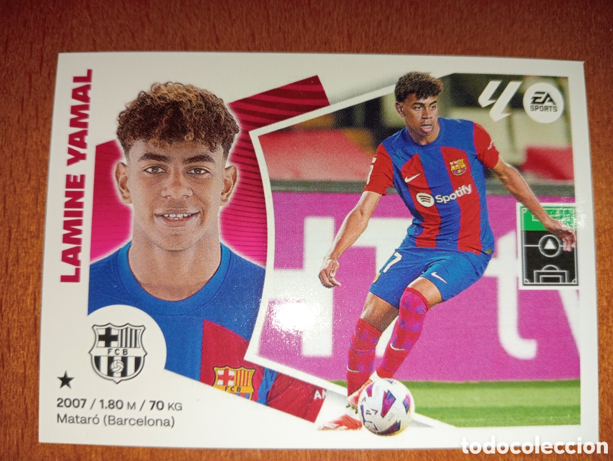 Cromos de F&uacute;tbol: Lamine Yamal n&deg;20 liga este 24/25 Barcelona