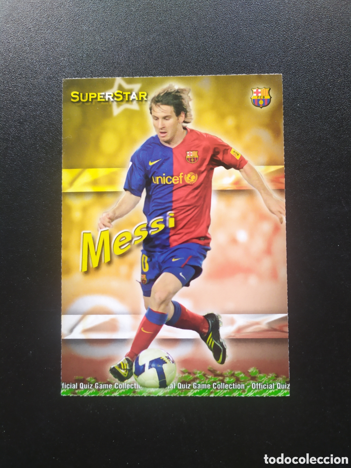 Cartes &agrave; collectionner de Football: Mundicromo fichas Liga 2009 2010 09 10 Messi superstar mate n&deg; 27 Barcelona