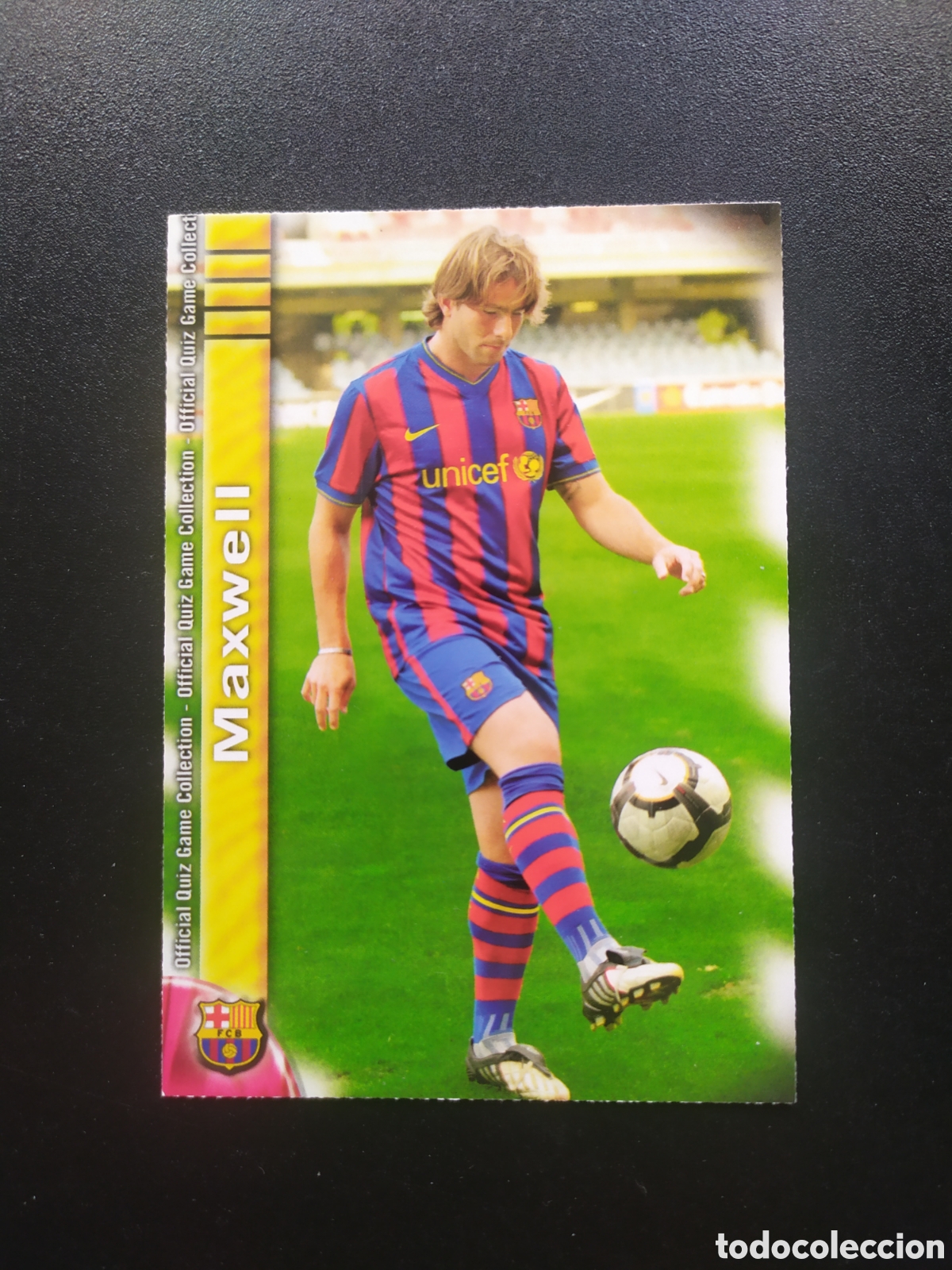 Cromos de f&uacute;tbol: Mundicromo fichas Liga 2009 2010 09 10 Maxwell n&deg; 9 Barcelona