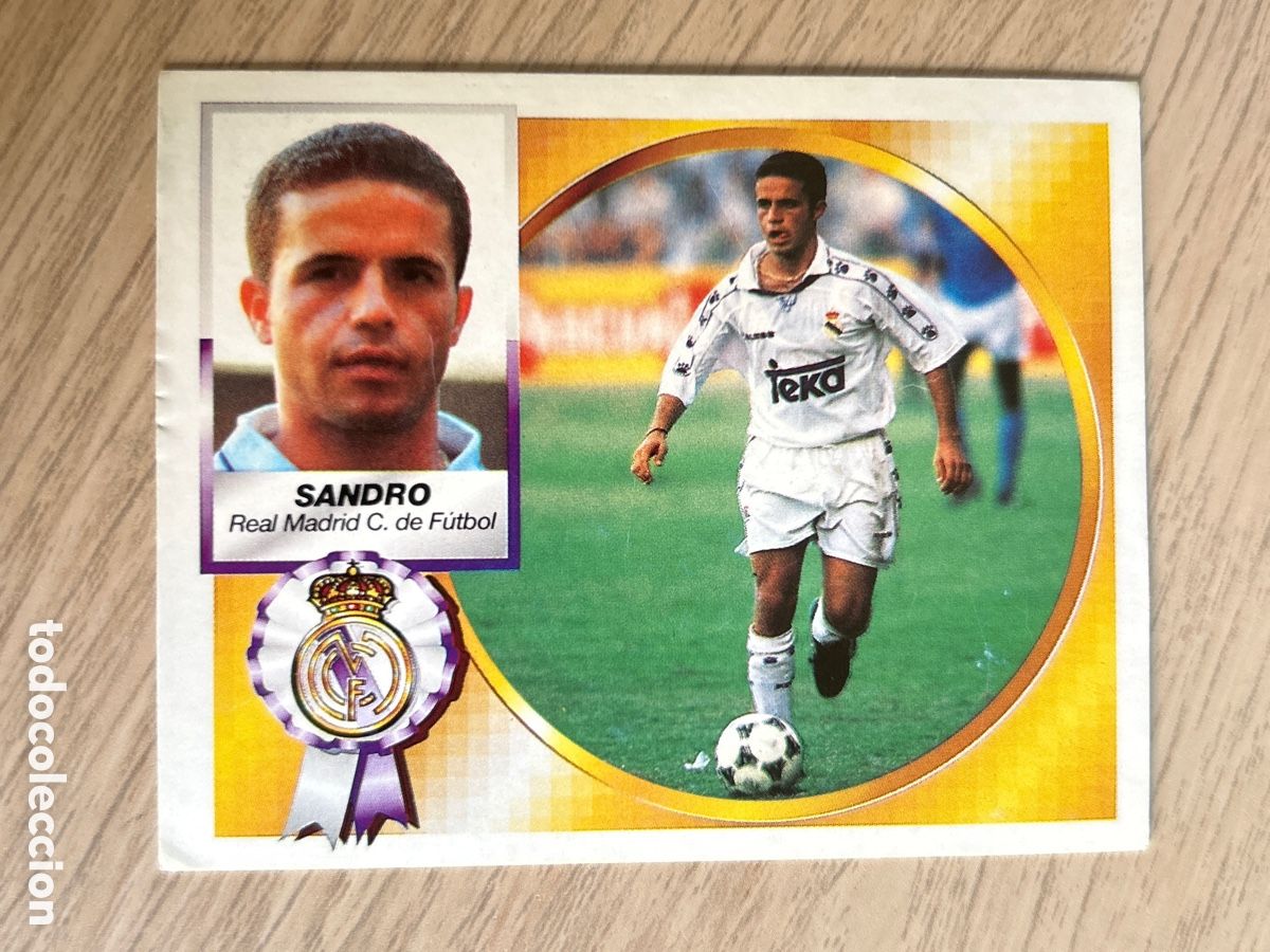Cromos de F&uacute;tbol: SANDRO REAL MADRID COLOCA LIGA ESTE 1994 1995 94 95 NUNCA PEGADO SIN PEGAR