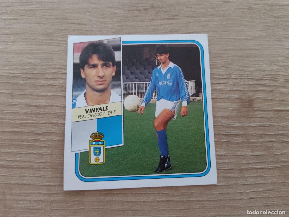 Figurine di Calcio: CROMO DE FUTBOL LIGA ESTE VINYALS REAL OVIEDO SIN PEGAR NUNCA PEGADO 89 90 1989 1990