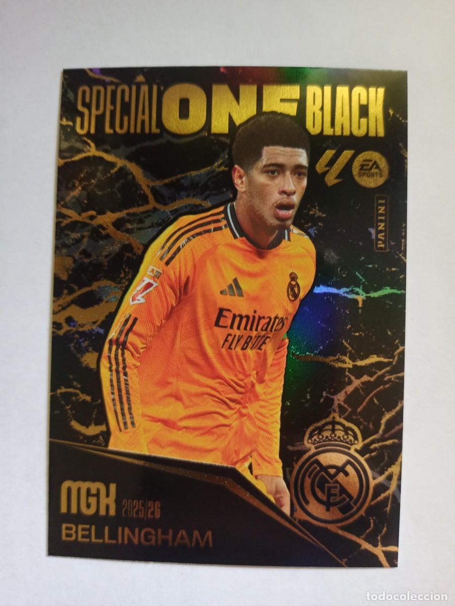 Cromos de f&uacute;tbol: CARD SPECIAL ONE BLACK JUDE BELLINGHAM REAL MADRID - LIGA MEGACRACKS MGK PANINI 2025 2026 25 26