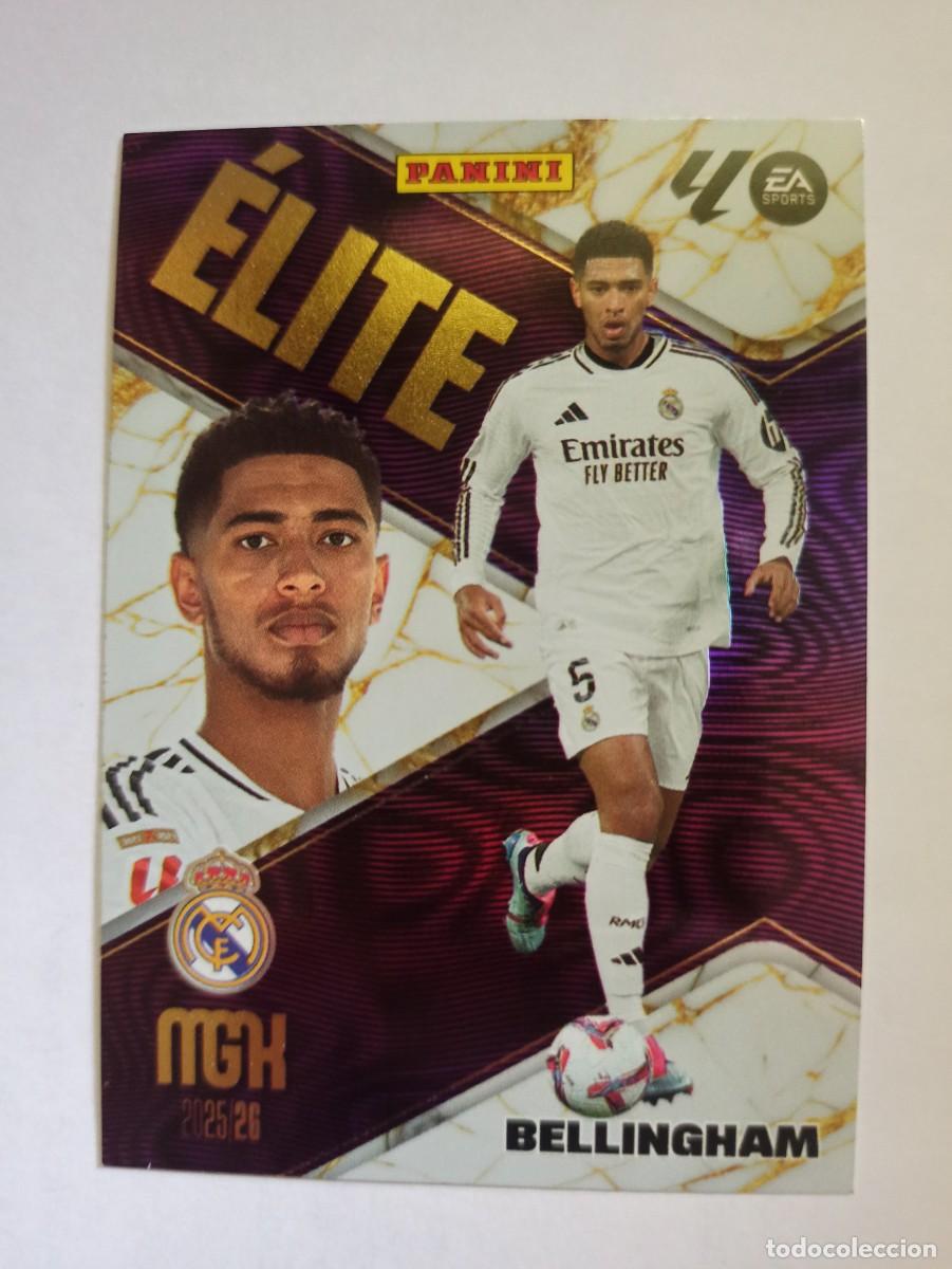 Cromos de f&uacute;tbol: CARD 1 &Eacute;LITE JUDE BELLINGHAM REAL MADRID - LIGA MEGACRACKS MGK PANINI 2025 2026 25 26