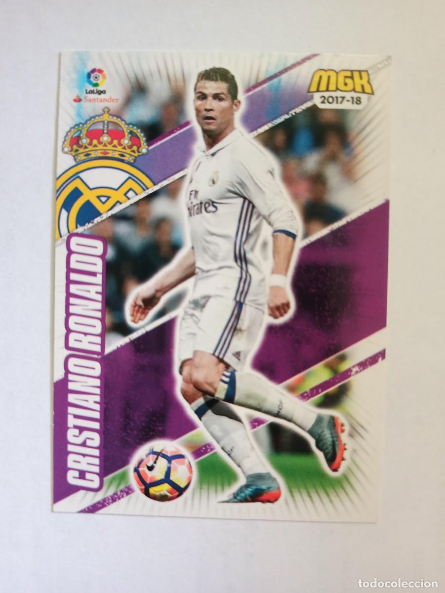 Cromos de F&uacute;tbol: CARD 396 CRISTIANO RONALDO CR7 REAL MADRID PORTUGAL - PANINI MEGACRACKS LIGA 2017 2018 17 18