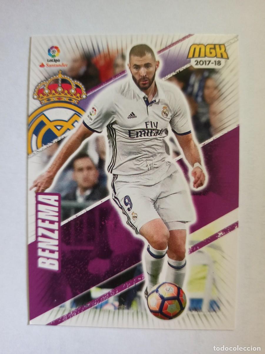 Cromos de F&uacute;tbol: CARD 395 KARIM BENZEMA REAL MADRID - PANINI MEGACRACKS LIGA 2017 2018 17 18