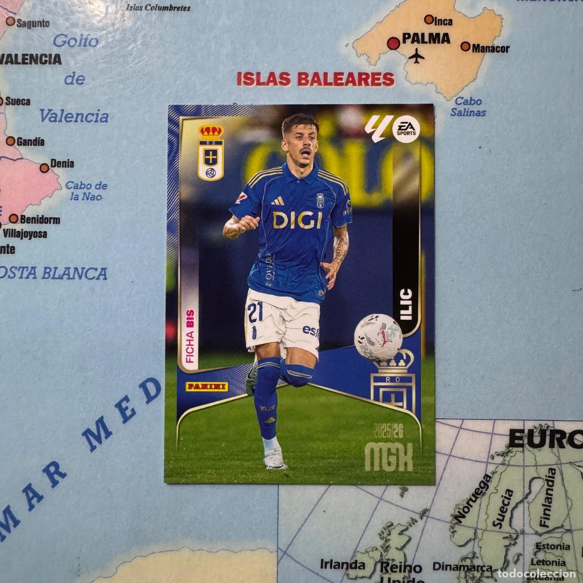 Figurine di Calcio: Ilic n&uacute;mero 283 Bis del Oviedo megacracks 25-26 2025-2026