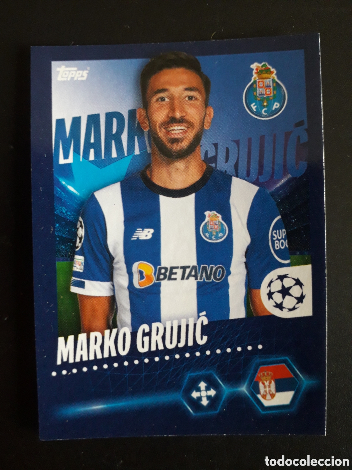 Cromos de f&uacute;tbol: MARKO GRUJIĆ OPORTO N&deg; 187 UEFA CHAMPIONS LEAGUE SEASON TOPPS 23 24 2023 2024 PEDIDO M&Iacute;NIMO 3&euro;