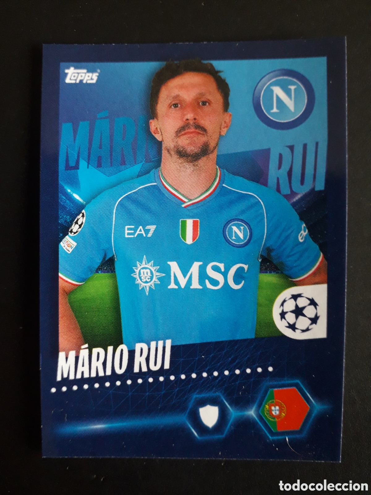 Cromos de f&uacute;tbol: M&Aacute;RIO RUI N&Aacute;POLES N&deg; 505 UEFA CHAMPIONS LEAGUE SEASON TOPPS 23 24 2023 2024 PEDIDO M&Iacute;NIMO 3&euro;.