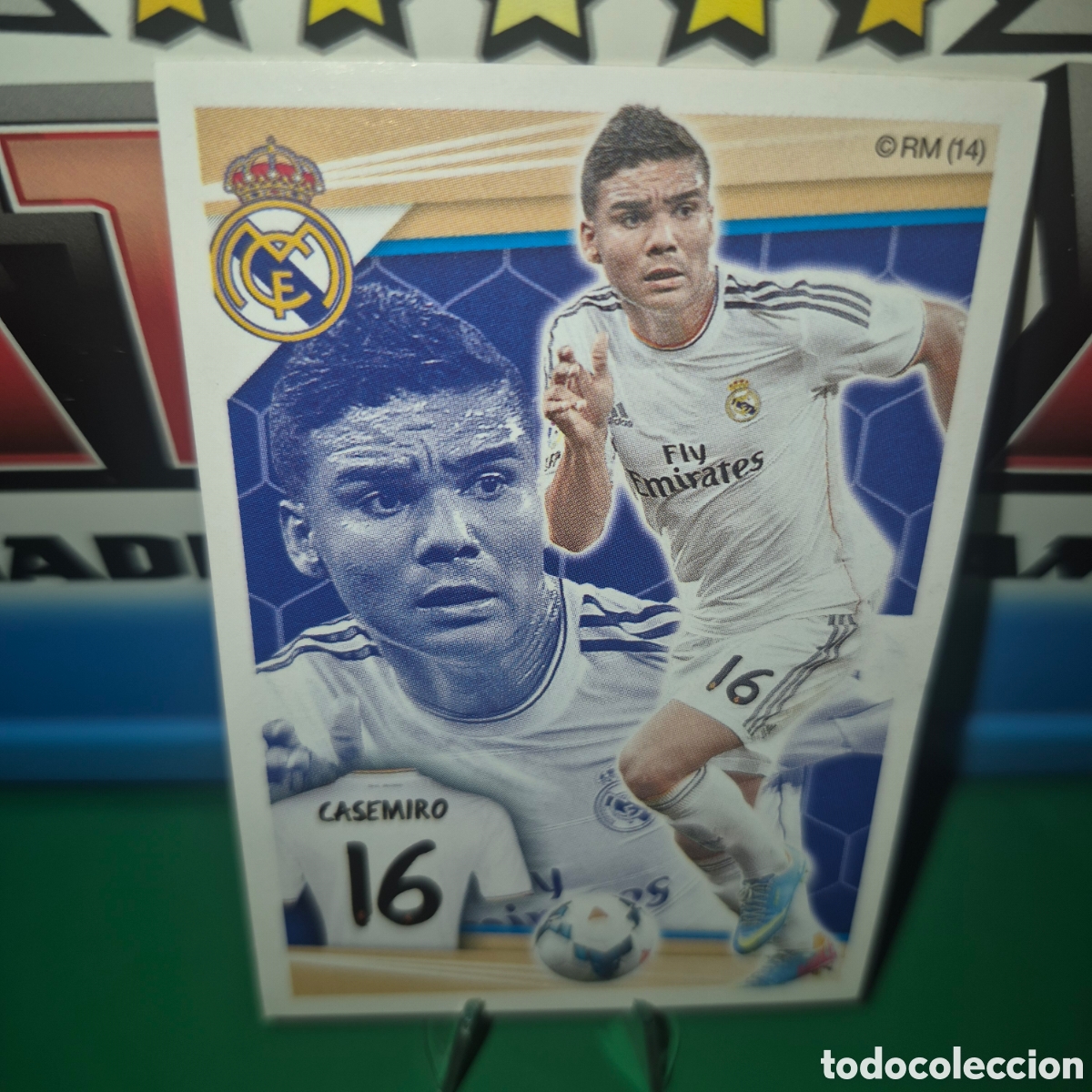 Cromos de f&uacute;tbol: ROOKIE N&ordm; 114 CASEMIRO - CROMO COLECCI&Oacute;N OFICIAL REAL MADRID 2013-2014 LIGA F&Uacute;TBOL 13-14 PANINI