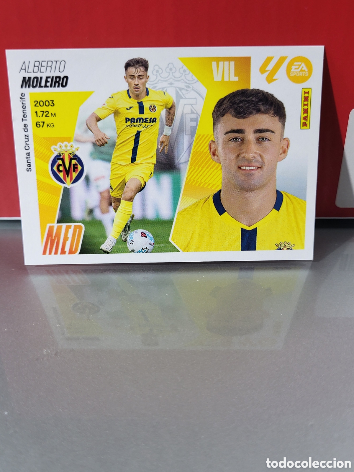 Cromos de f&uacute;tbol: MOLEIRO ULTIMOS FICHAJES VILLARREAL N&ordm; 15 LIGA ESTE 25 26 2025 2026 PANINI