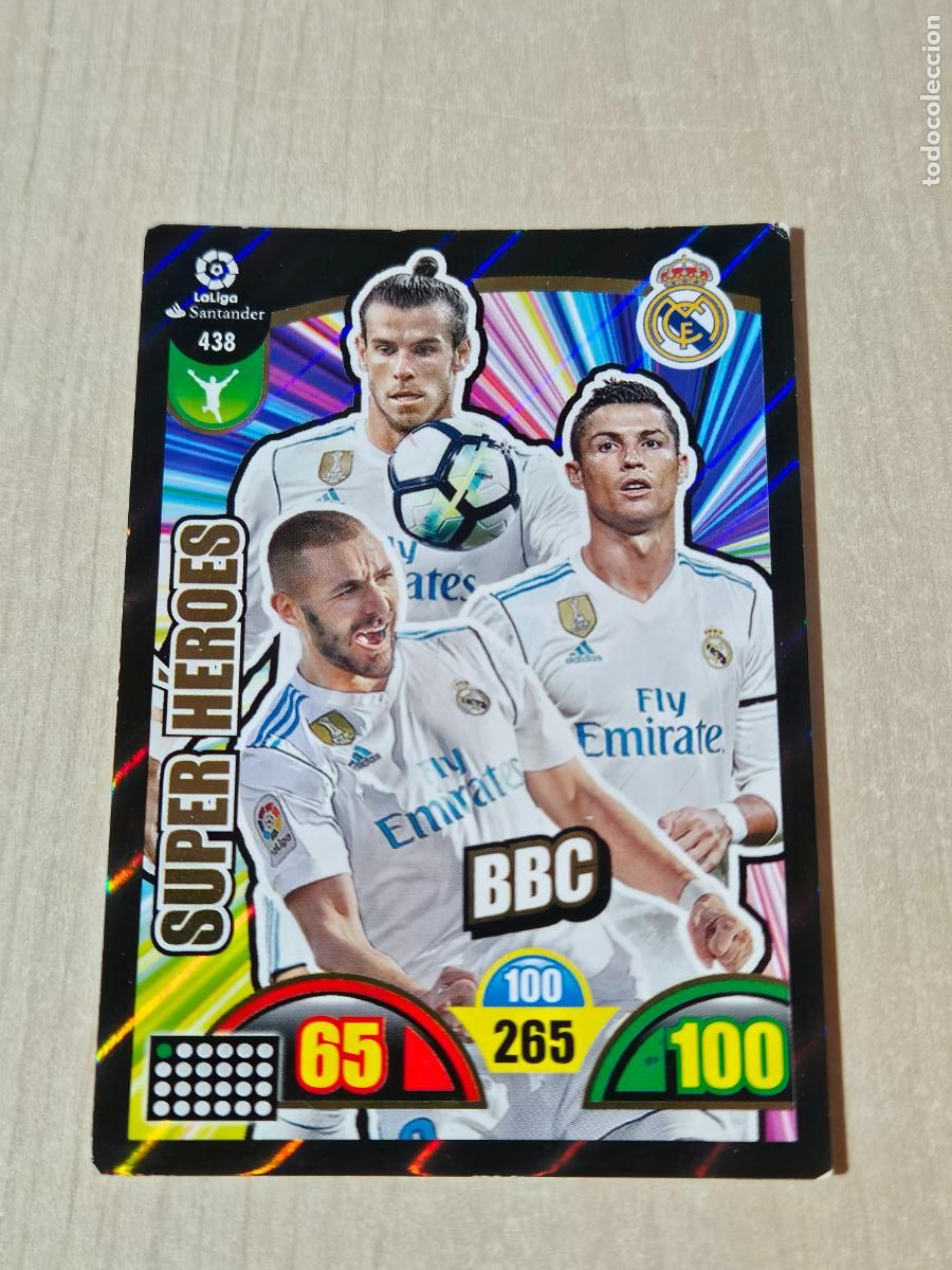 Fu&szlig;ball-Sticker: FICHA N&ordm; 438 BBC - ADRENALYN 17 18 - PANINI 2017 - 18 - CROMO - SUPER HEROES