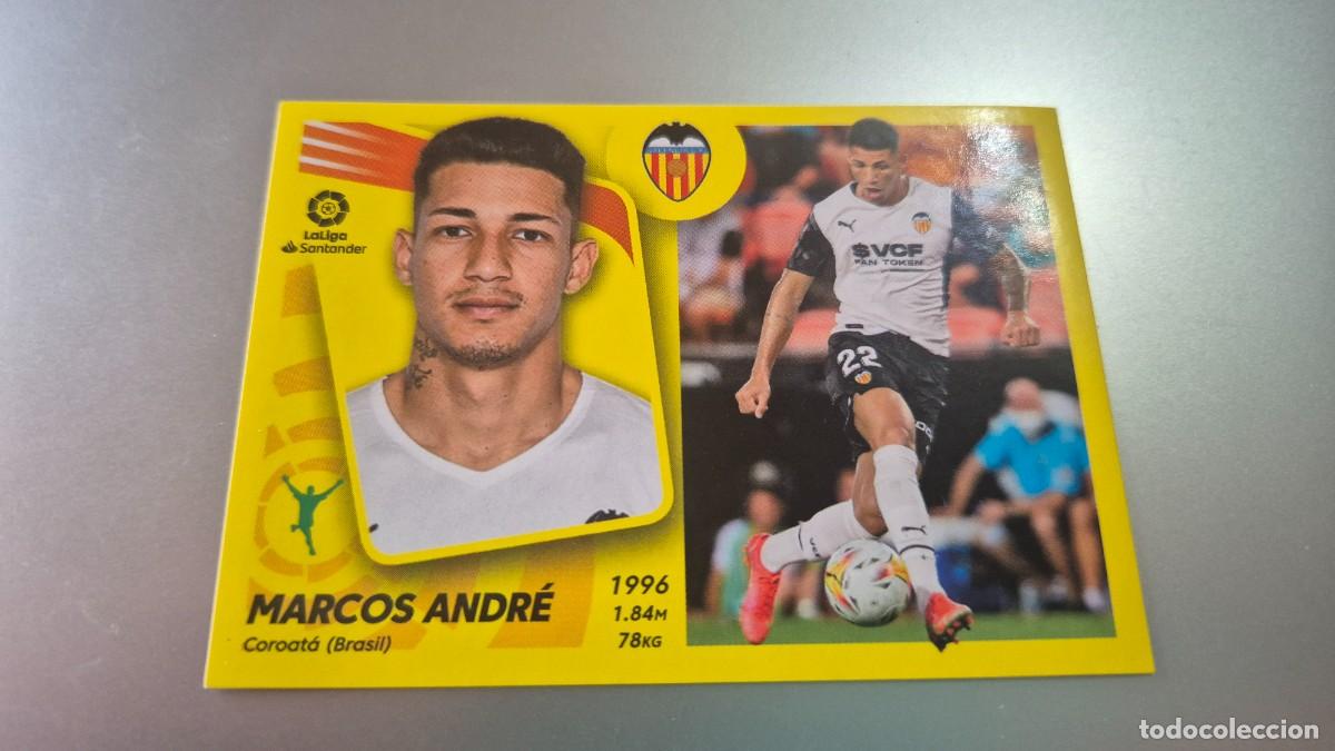 Cromos de F&uacute;tbol: LIGA EDICIONES ESTE PANINI 2021 2022 ULTIMOS FICHAJES N&ordm; 62 MARCOS ANDRE DEL VALENCIA