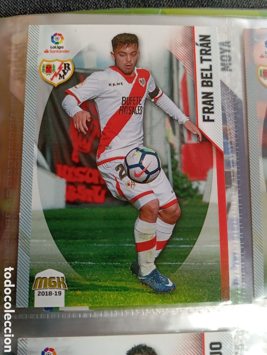 Cromos de F&uacute;tbol: Fran Beltran Rayo Vallecano Ficha Cromo de futbol Megacrack 2018-2019 Liga Espa&ntilde;ola MGK 18-19 Panini