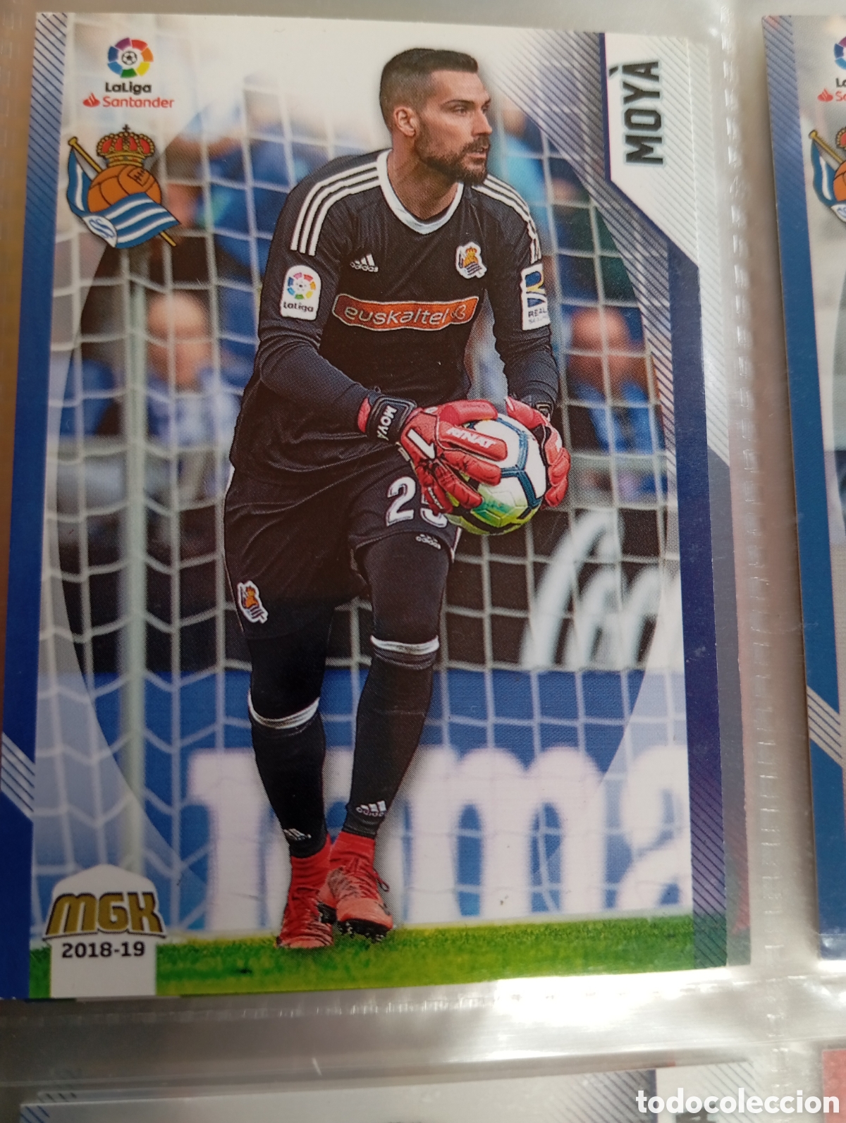 Fu&szlig;ball-Sticker: Moy&aacute; Real Sociedad Ficha Cromo de futbol Megacracks 2018-2019 Liga Espa&ntilde;ola MGK 18-19 Panini