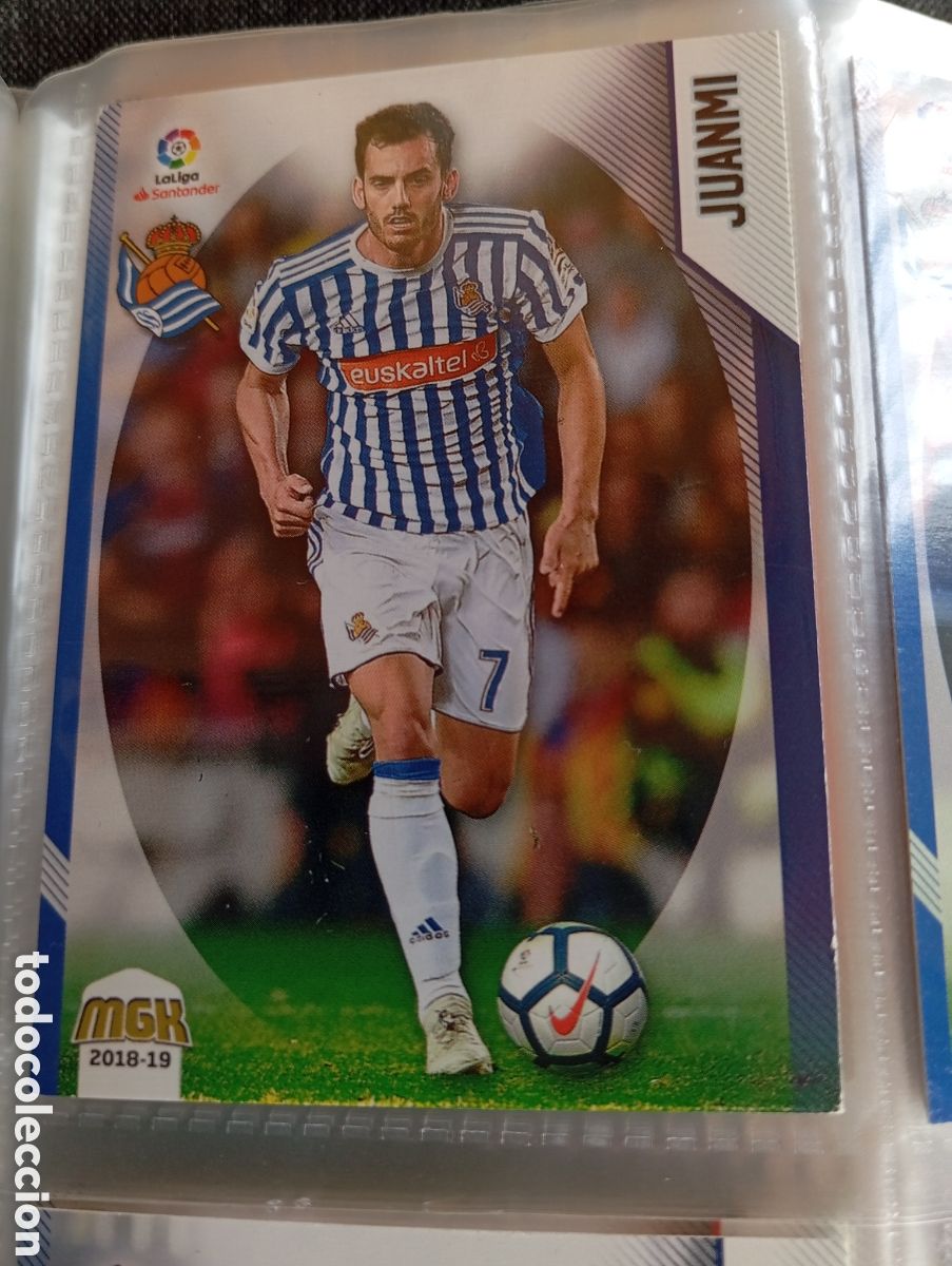 Fu&szlig;ball-Sticker: Juanmi Real Sociedad Ficha Cromo de futbol Megacracks 2018-2019 Liga Espa&ntilde;ola MGK 18-19 Panini