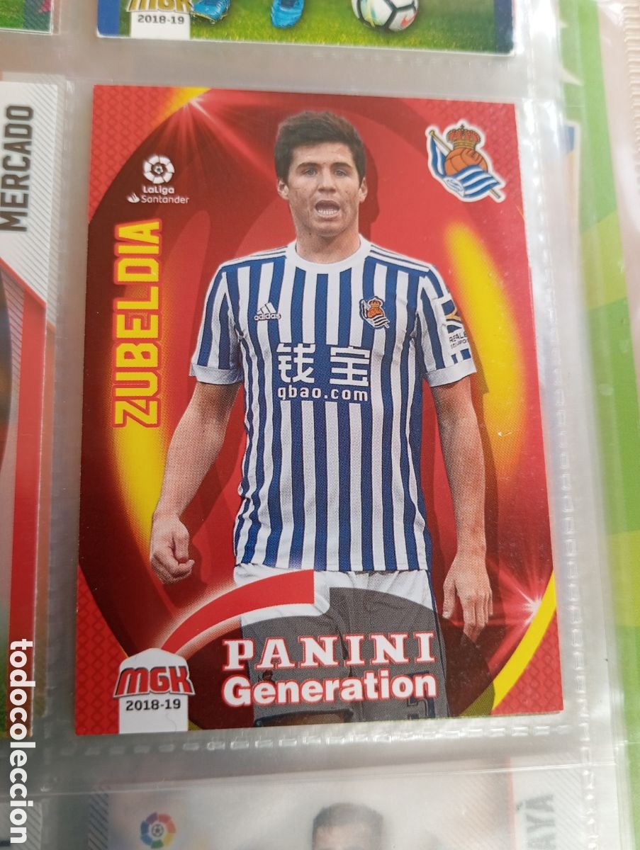 Cromos de F&uacute;tbol: PANINI GENERATION Zubeldia Real Sociedad Ficha Cromo de futbol Megacracks 2018-2019 MGK 18-19