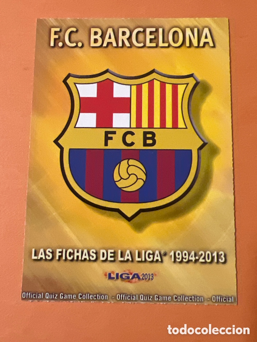 Cromos de F&uacute;tbol: E1320. 0028 28 ESCUDO FC BARCELONA MUNDICROMO LIGA 2012 2013 QUIZ GAME 12 13