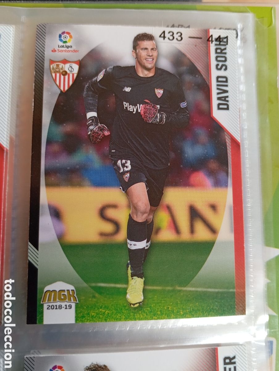 Fu&szlig;ball-Sticker: David Soria Sevilla Ficha Cromo de futbol Megacracks 2018-2019 Liga Santander MGK 18-19 Panini