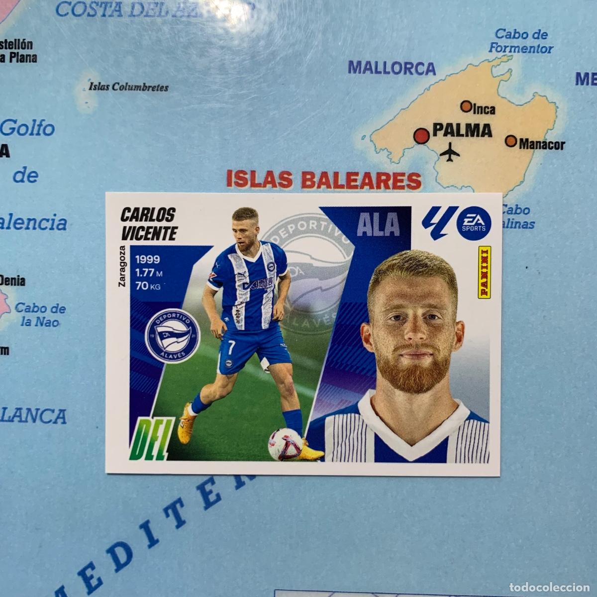 Cromos de f&uacute;tbol: Carlos Vicente n&uacute;mero 17 del Alav&eacute;s cromo liga este 25-26 2025-2026