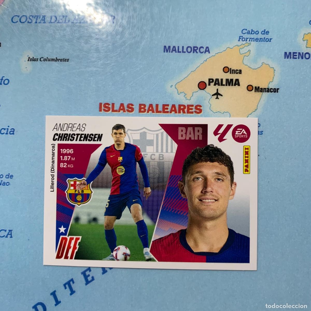 Cromos de f&uacute;tbol: Christensen n&uacute;mero 8B del Barcelona cromo liga este 25-26 2025-2026
