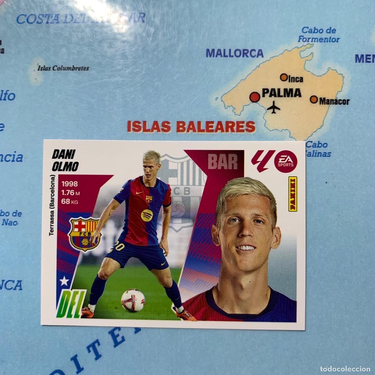 Cromos de f&uacute;tbol: Dani Olmo n&uacute;mero 16 del Barcelona cromo liga este 25-26 2025-2026