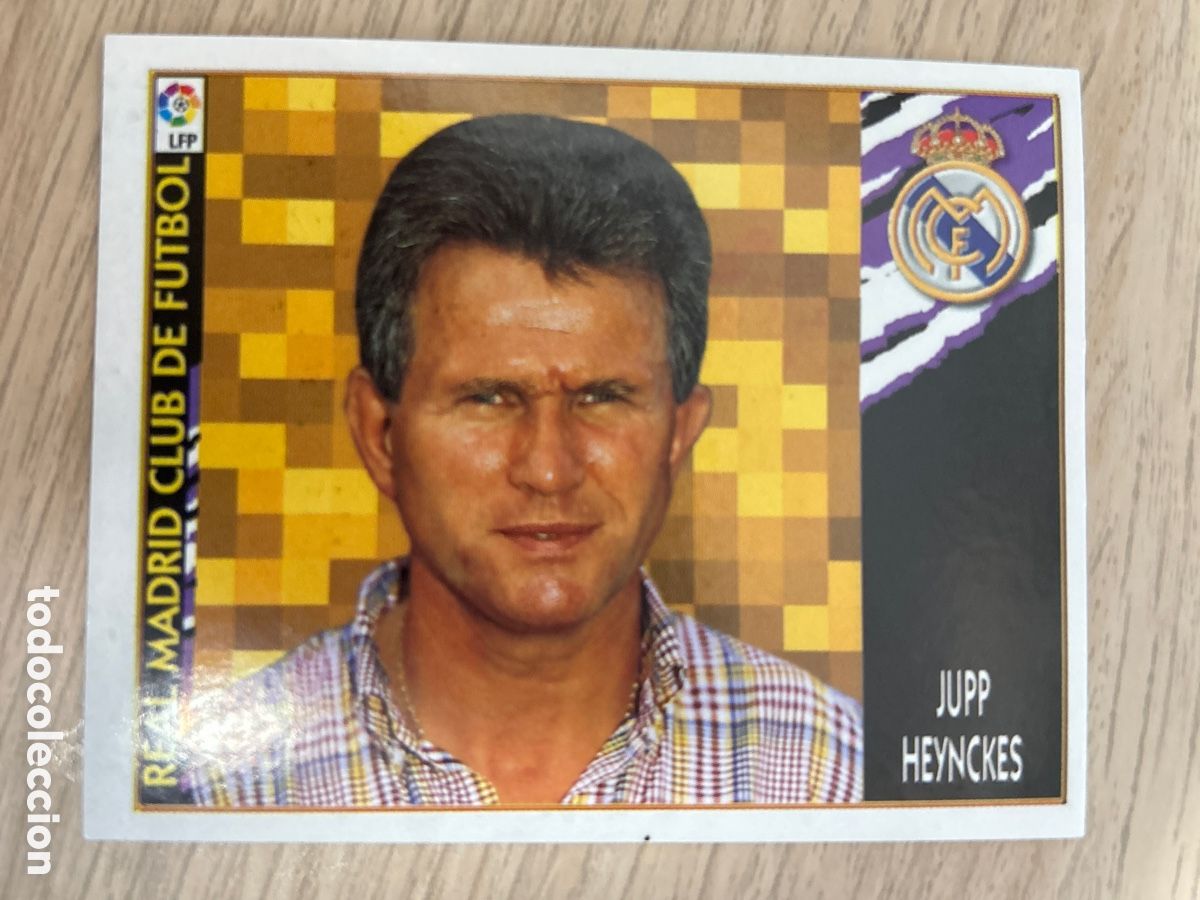 Football Stickers: JUPP HEYNCKES ENTRENADOR REAL MADRID LIGA ESTE 1997 1998 97 98 NUNCA PEGADO SIN PEGAR