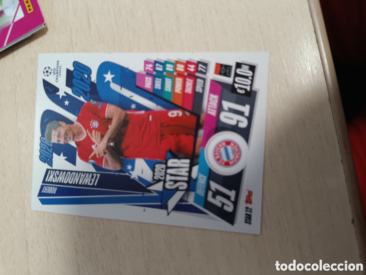 Cromos de f&uacute;tbol: Lewandowski match attax star 12