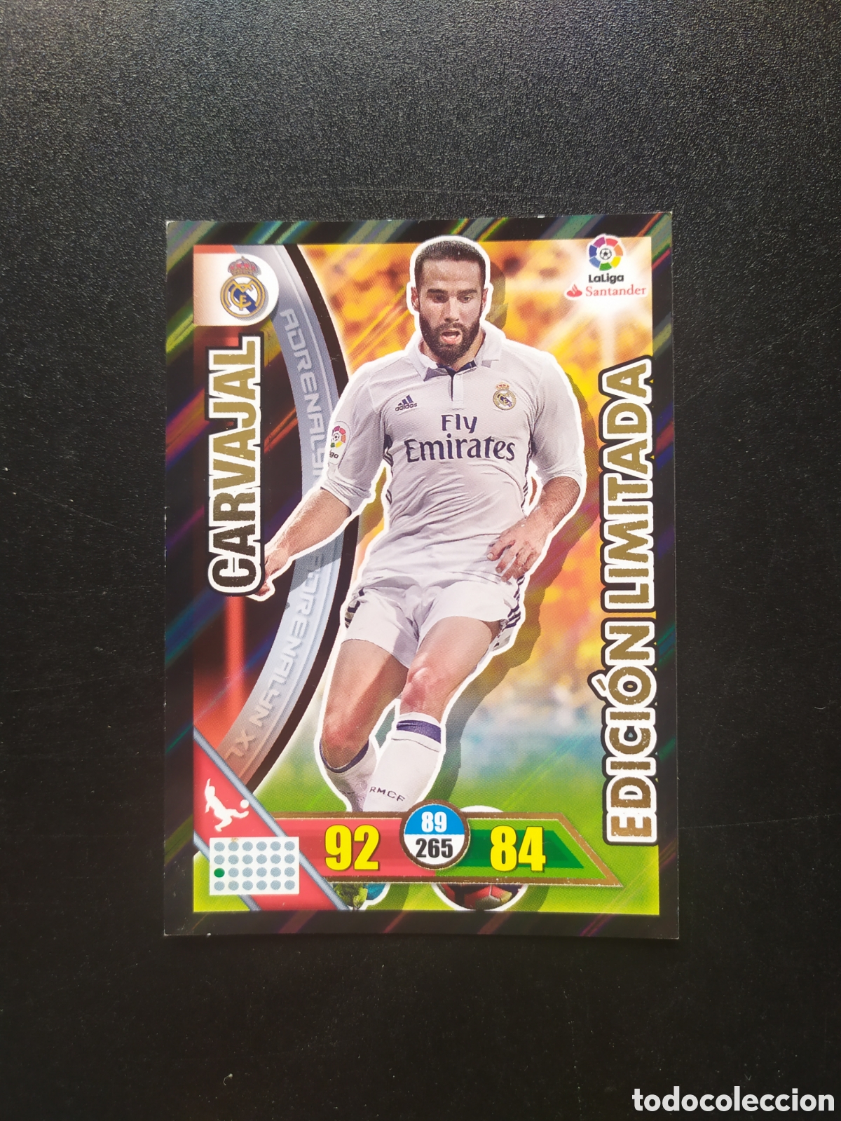 Figurine di Calcio: Adrenalyn 2016 2017 16 17 panini Carvajal edicion limitada Real Madrid