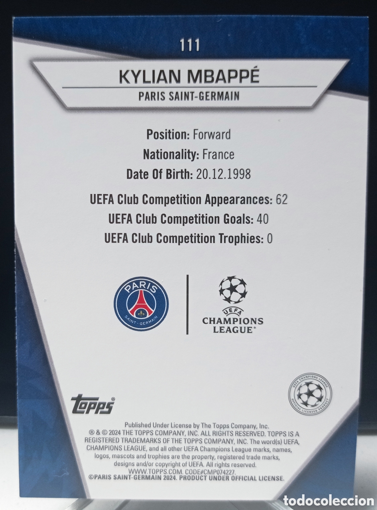 Cromos de f&uacute;tbol: MBAPPE COMMON ACTION - Foto 2